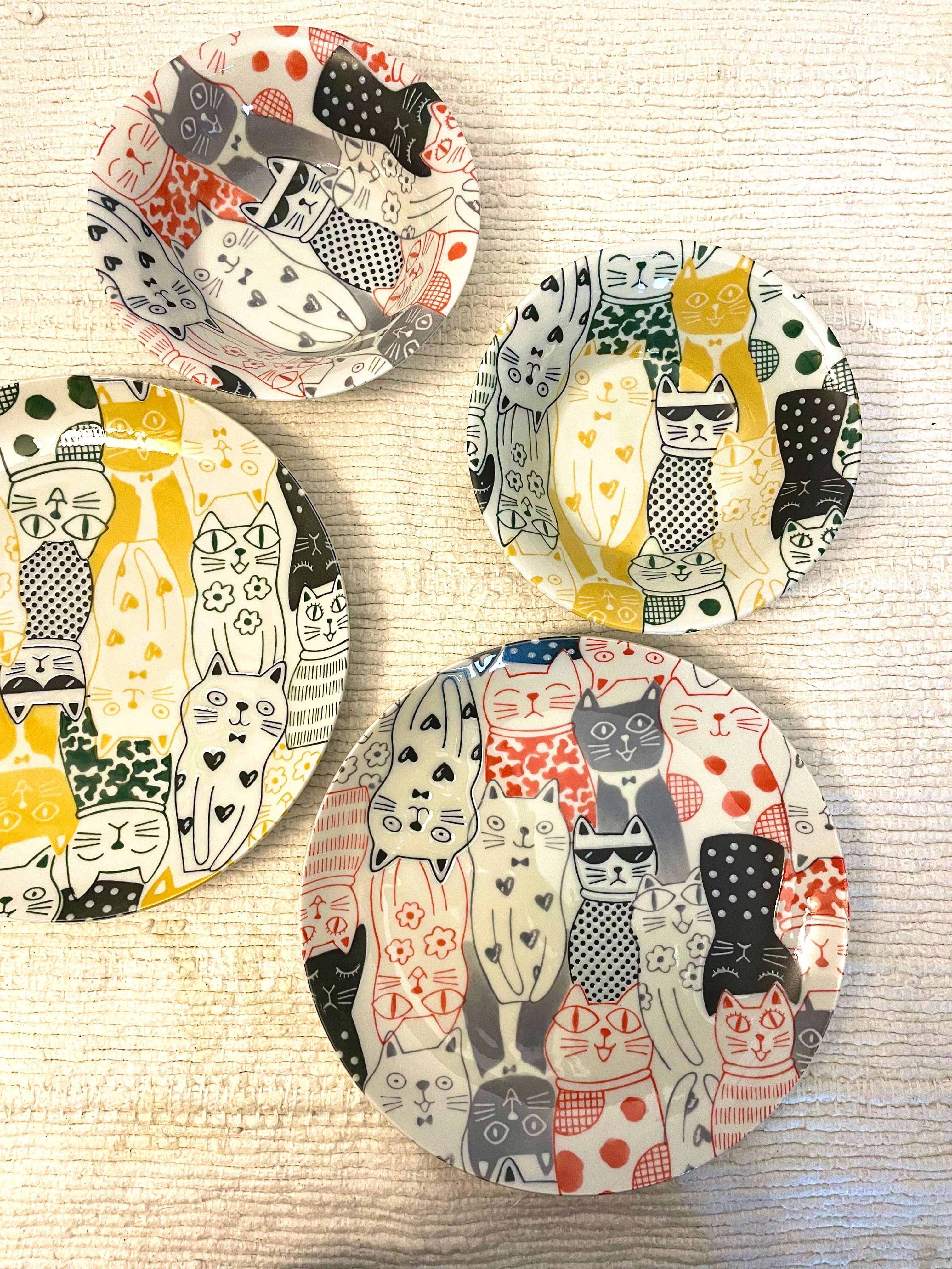Cat’s Downtown Story - Pasta Plate (Yellow) - Image 5