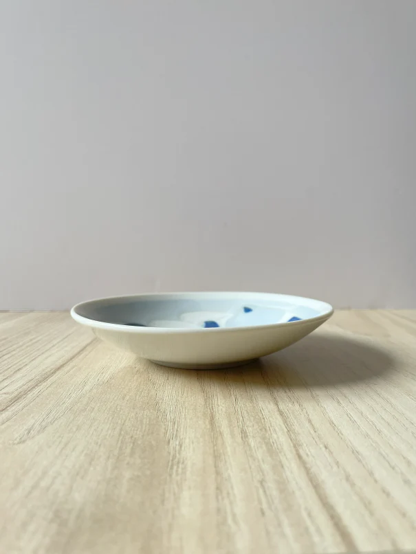 Sleeping Cat Sauce Plate - Blue - Image 3